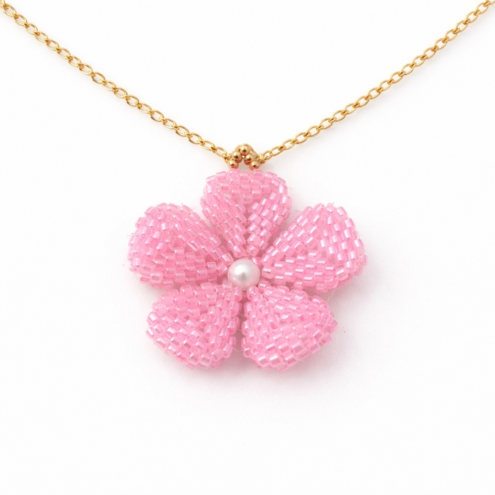 Beaded Flower Pendant (only)